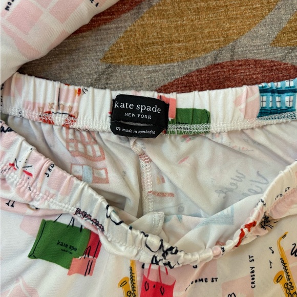 Kate Spade Printed New York Pajama Set M - Picture 4 of 8